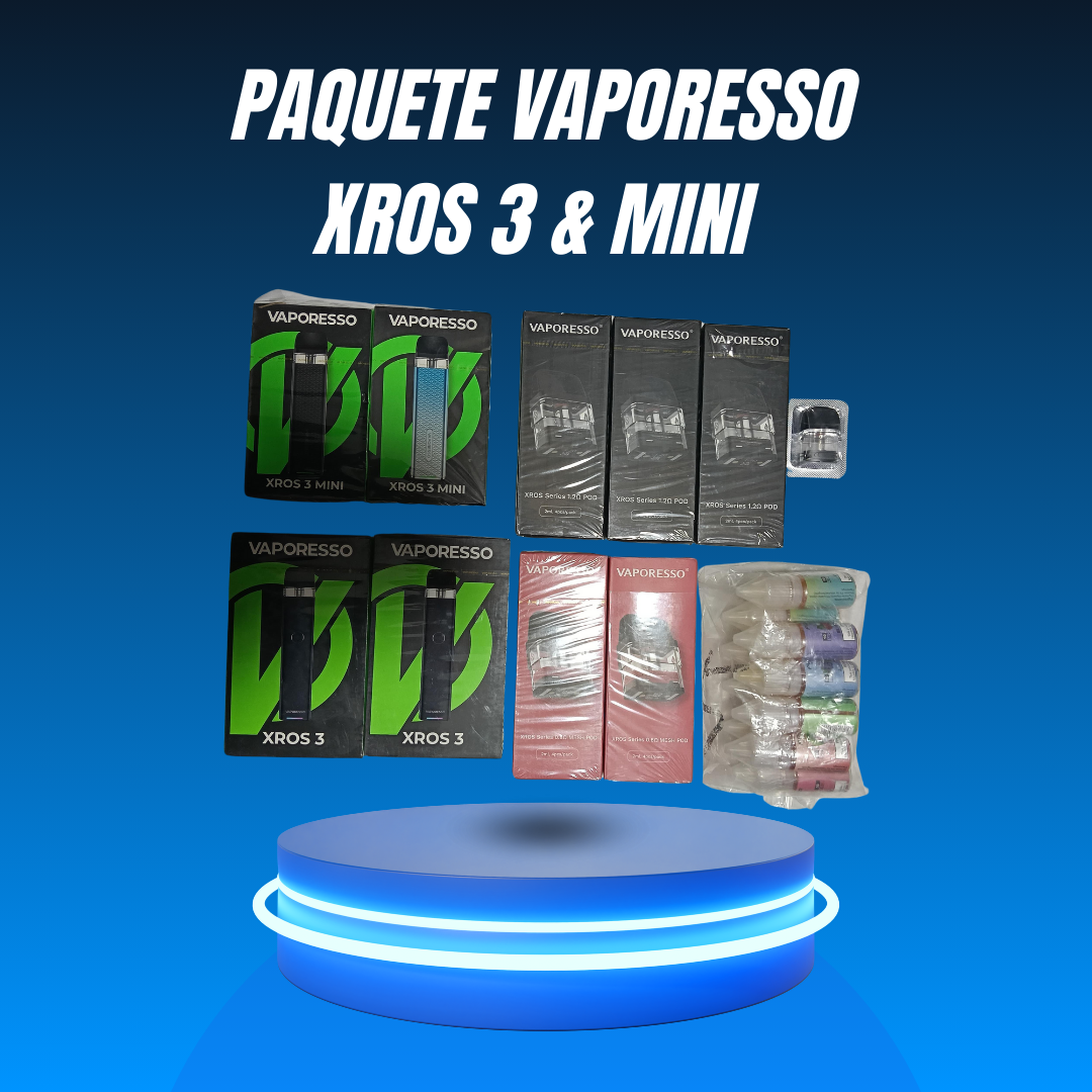 PAQUETE VAPORESSO XROS 3 & MINI